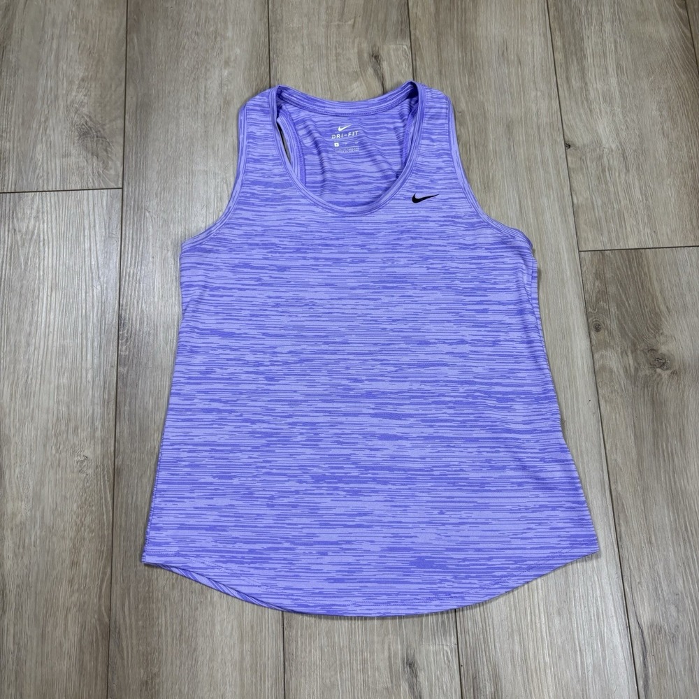 Nike Dri-Fit Womens Heathered Athletic‎ Tank Top Size Small S Lightweight Gym